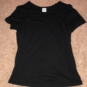 Solid black VS PINk shirt